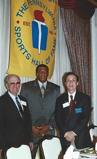 Roger Kingdom (midden) in 2019.