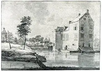 Kasteel Rijnestein tekening van Roelant Roghman, 1646-1647
