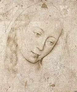 Atelier Rogier van der Weyden, Hoofd van de Madonna, Louvre, Parijs[6]