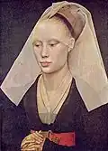 Portret van een dame, ca. 1460 Rogier van der Weyden