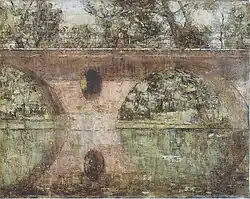 Ilmbrücke in Weimar, 1892