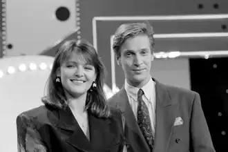 Tensen en Wouters in het decor van Liefde op het eerste gezicht (1990)