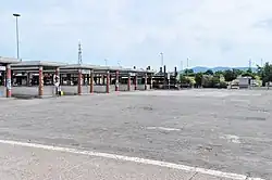 De haltes voor de stadsbussen