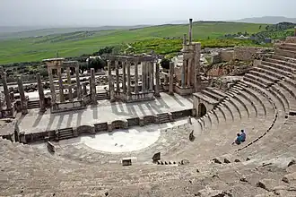 Het Romeinse theater van Dougga