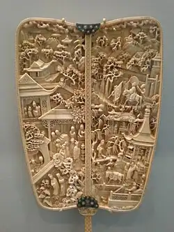 Waaier van ivoor, Qing-dynastie Asian Art Museum