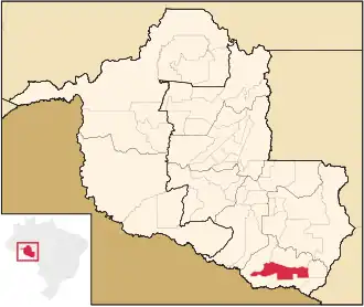 Kaart van Cerejeiras