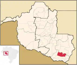 Kaart van Corumbiara