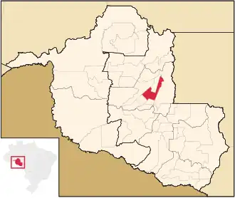 Kaart van Ouro Preto do Oeste