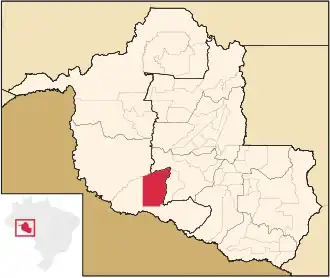 Kaart van São Francisco do Guaporé