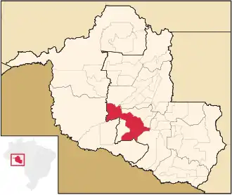 Kaart van São Miguel do Guaporé