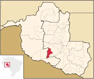 Kaart van Seringueiras