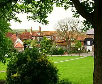 De daken van Alfriston.