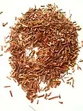 Losse rooibos, gebruikt voor een op thee gelijkende drank