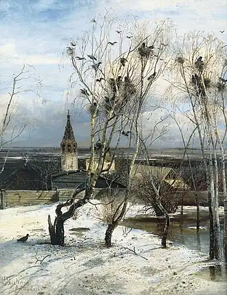 ’De roeken zijn terug’, van Savrasov, 1871.