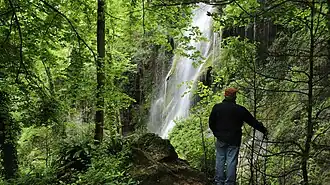 Eén van de watervallen van Roquefort-les-Cascades