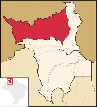 Ligging van de Braziliaanse microregio Boa Vista in Roraima