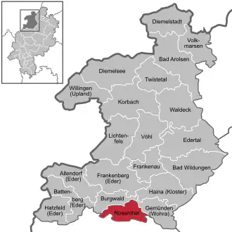 Kaart van Rosenthal
