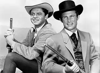 Publiciteitsfoto van Ross Martin en Robert Conrad voor The Wild Wild West (1965)