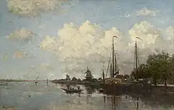 Gezicht op de havenkade