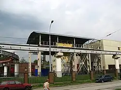 De keerlus en het depot aan de noordkant van Oelitsa Sergeja Ejzensjtejna