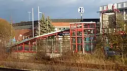 De oostelijke toegang.