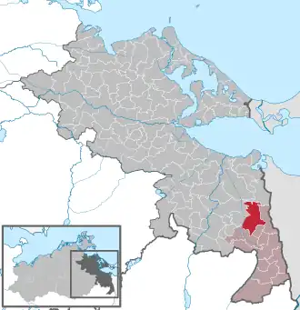 Kaart van Rothenklempenow