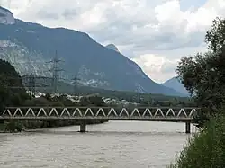 brug over de Inn bij Rotholz (Schwaz)