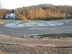 Aanleg van de rotonde aan de Heerlenseweg