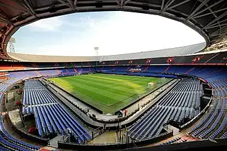 De wedstrijd werd gespeeld in De Kuip.