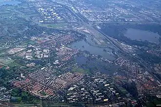 Hillegersberg-Schiebroek vanuit de lucht