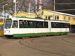 Zesassige ZGT tram in Rotterdam
