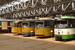RET motorwagens 1624, 373, 608, 123 (v.r.n.l).