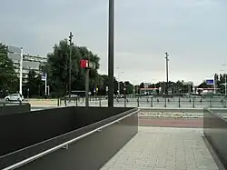 Een kijk op het verkeersplein (juli 2021)