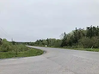 Route 230 net ten zuiden van Lethbridge