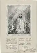 Rouwprent aangeboden aan de raad van Amsterdam na het overlijden van opperrabbijn Berenstein in 1838
