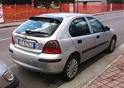 Rover 25, achteraanzicht