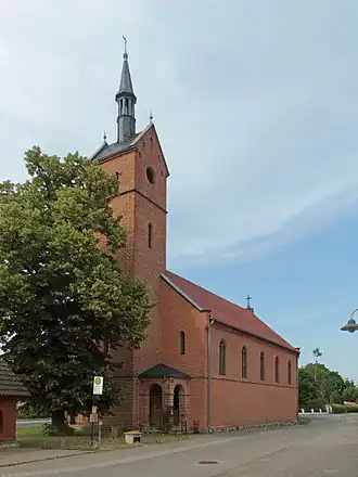 Evang.-lutherse kerk te Roxförde (ca. 1849)
