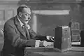 George V van het Verenigd Koninkrijk tijdens de Royal broadcast, 1934