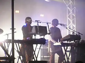 Röyksopp op Fuji Rock in de Japanse stad Niigata in 2005