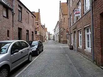 Rozendal met zicht op de zijstraat Groenestraat