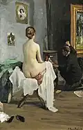 In het atelier van de schilder