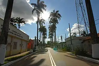 De straat Rua das Palmeiras in Brasiléia