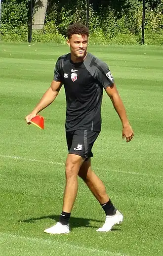 Kluivert tijdens een training van FC Utrecht (2022)