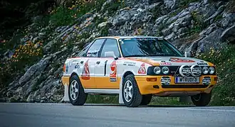 Rallywagen van Rudi Stohl