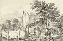 Jan van Kessel naar Ruisdael: Huis Kostverloren aan de Amstel, ca. 1664