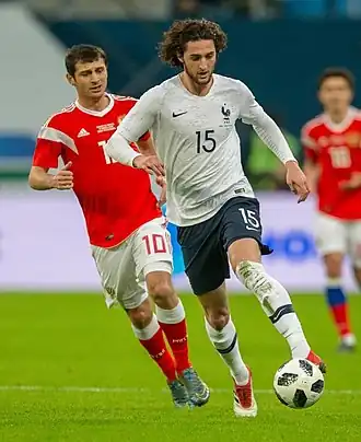 Rabiot (rechts) bij &nbsp;Frankrijk