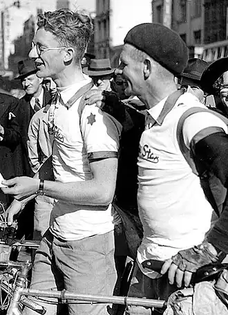 Russell Mockridge en Hubert Opperman