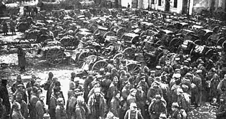 Russische gevangenen na de slag bij Tannenberg