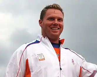 Rutger Smith in 2008 in het Olympisch Stadion van Amsterdam