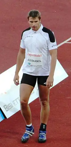 Ruuskanen tijdens de Bislett Games 2010